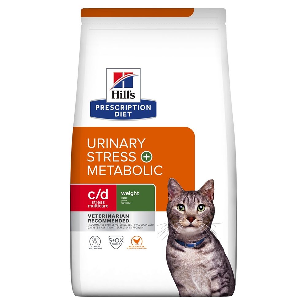 Hill's Prescription Diet c/d Stress + Metabolic Sistem urinar pentru pisici 8 kg