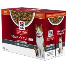 Hill's Science Plan Healthy Cuisine Sterilised Cat Chicken 12 x 80 g