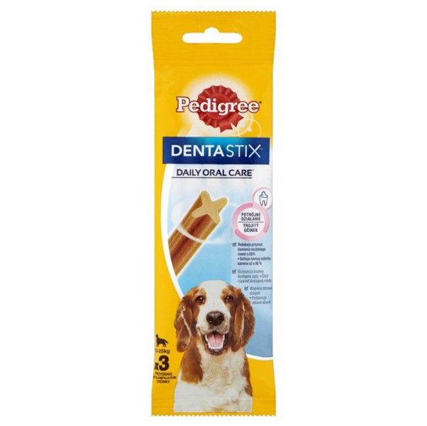 Batoane pentru câini- Pedigree Denta Stix mediu - 3 bucăți / 77g