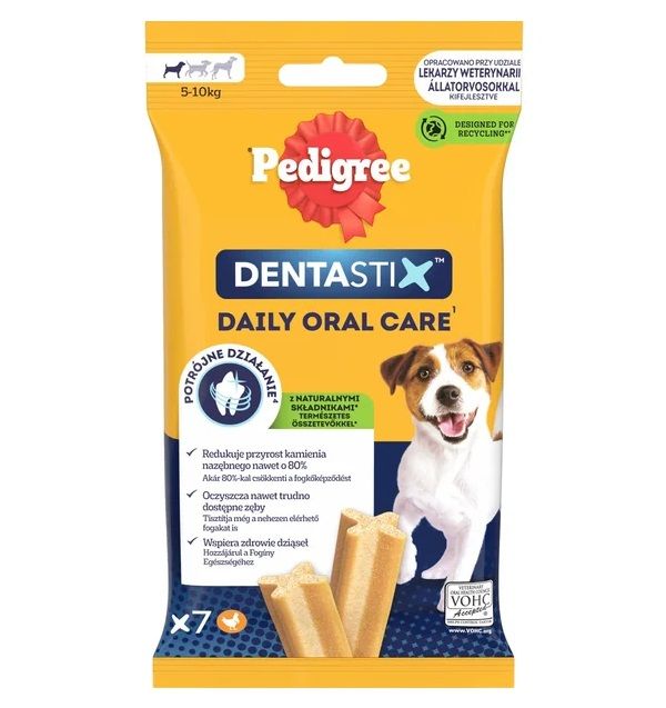Batoane pentru câini, Pedigree Denta Stix mic - 7 bucăți / 110g
