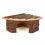 Casă colţ din lemn pentru rozătoare - 22x15x10,5cm