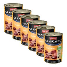 Animonda tin GranCarno Fleisch Adult Beef + Turkey - 6 x 400g