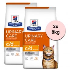Hill\'s Prescription Diet c/d Multicare Urinary Care pentru Pisici 2 x 8 kg