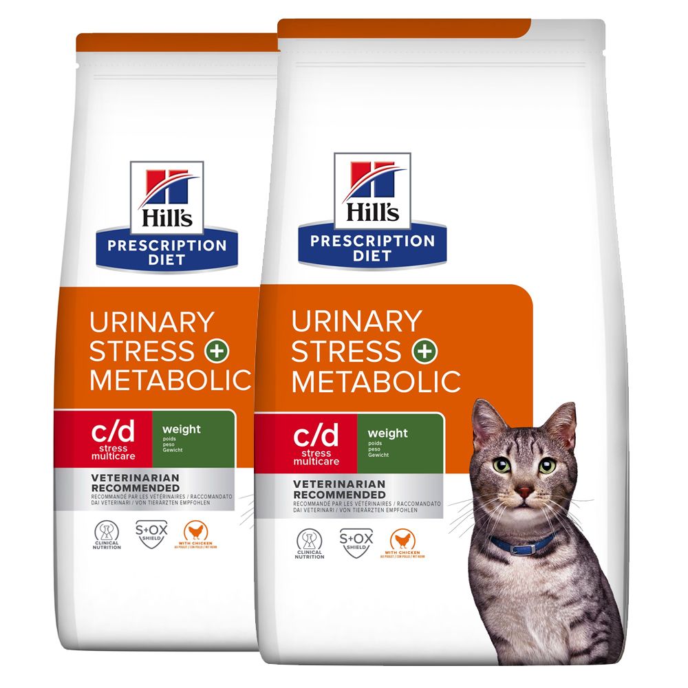 Hill's Prescription Diet c/d Stress + Metabolic Sistem urinar pentru pisici 2 x 8 kg