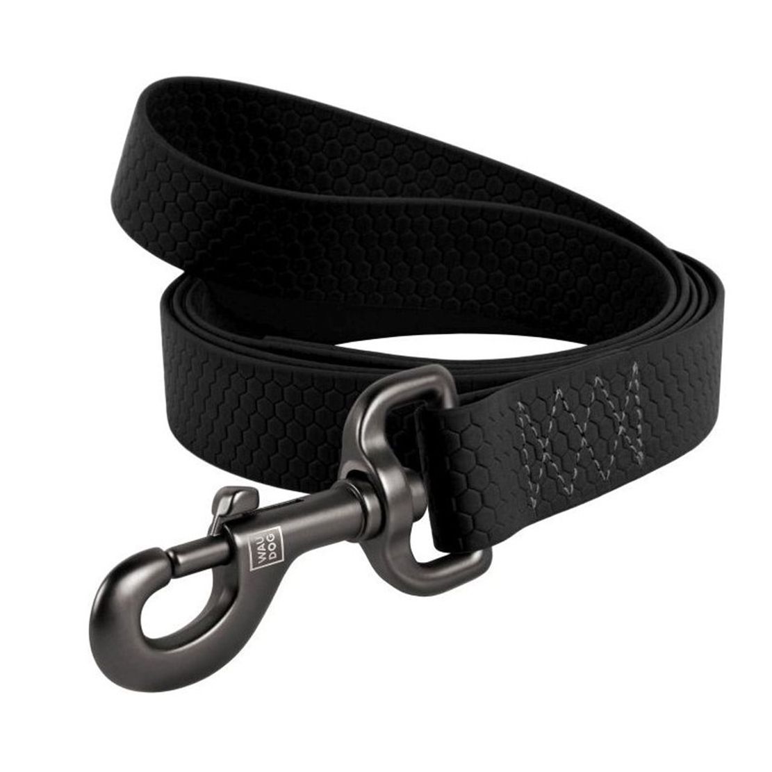 Lesă impermeabilă WAU DOG - negru 122 cm / 15 mm