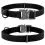 Guler impermeabil WAU DOG - negru 35-58 cm / 25 mm