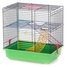 Cuşcă pentru hamsteri TEDDY I COLOR + equipment - 36 x 24 x 36 cm