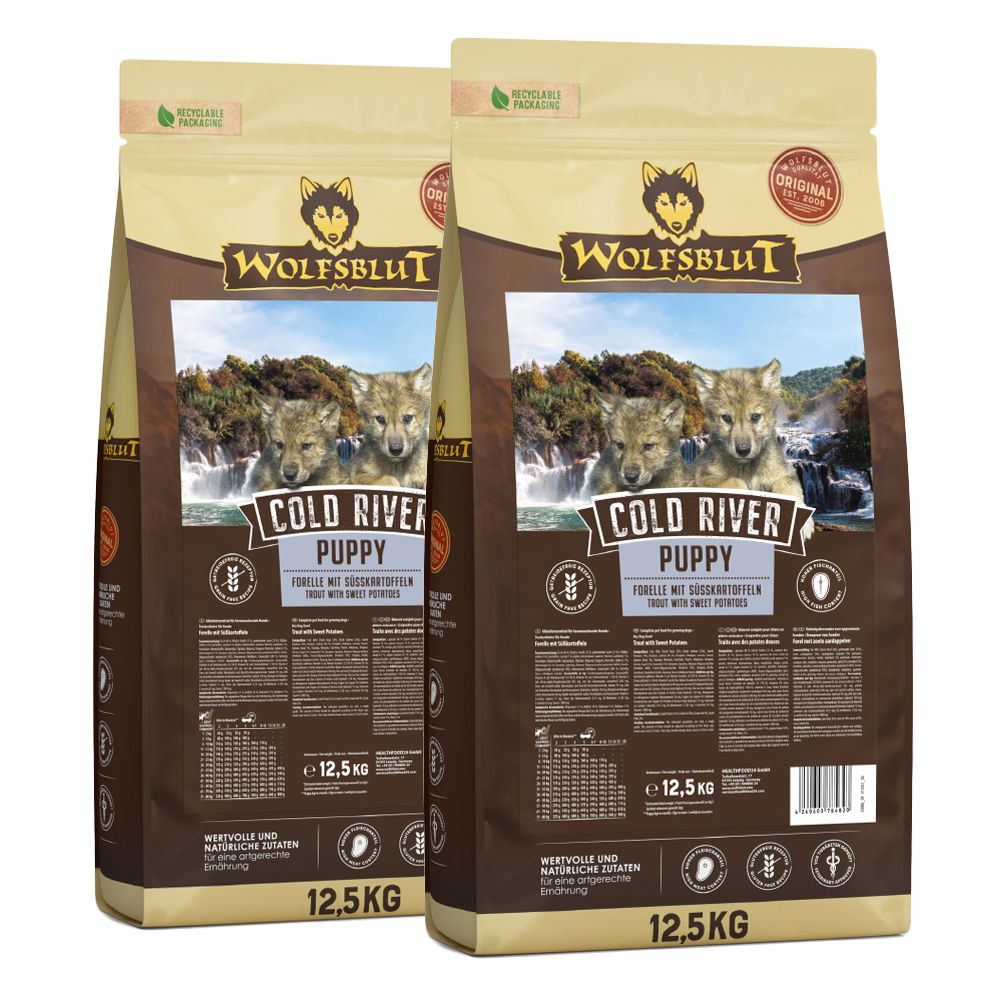 WOLFSBLUT Cold River Puppy 2 x 12,5 kg