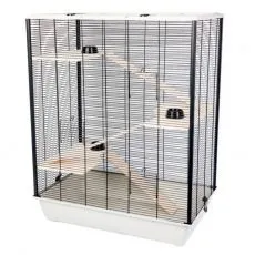 Cușcă pentru rozătoare Diego + wood 78 x 48 x 97 cm GRI DESCHIS