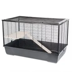 Cușcă pentru rozătoare Harry + Wood Eco 100 x 54 x 61 cm NEGRU