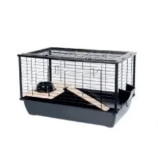 Cușcă pentru rozătoare și animale mici Bunny 80 De Luxe NEGRU