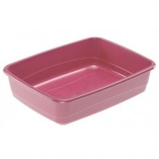 Toaletă pentru pisici fără împrejmuire bordo 46 x 35 x 12 cm