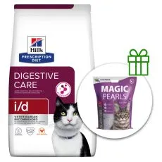 Hill's Prescription Diet Feline i/d Digestive Care Chicken 8 kg + așternut GRATUIT