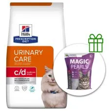 Hill's Prescription Diet Feline Urinary Care c/d Multicare Stress Ocean Fish 8 kg + așternut GRATUIT