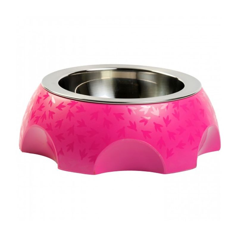 Castron pentru câini Kiwi Walker CHEESE roz - 0,75 L