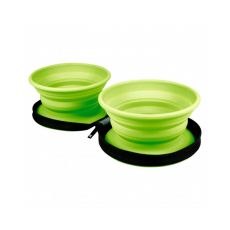 Kiwi Walker Travel Double Bowl 2 x 350 ml verde