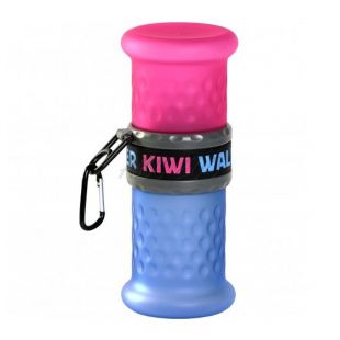 Sticluță de călătorie 2in1 Kiwi Walker roz-albastru