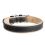 Zgardă din piele WAU DOG Soft 57-71 cm, 35 mm negru-bej