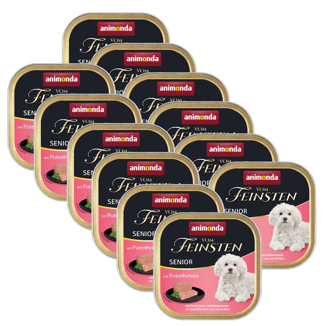 Pate ANIMONDA Senior - turkey hearts, 12 x 150 g
