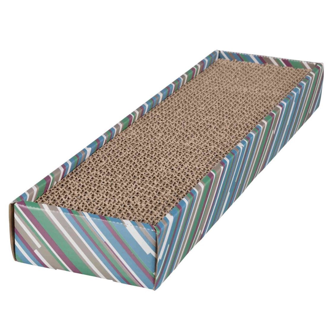 Trixie Scratchy Scratchy suport de zgâriere din carton cu iarbă pentru pisici 48 x 13 cm