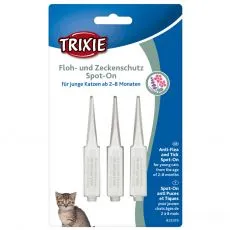 Trixie Spot-On Flea & Tick Kitten Pipetă pentru pisoi 3 x 0,6 ml