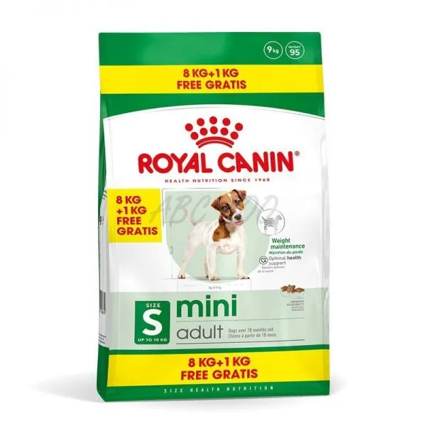 ROYAL CANIN MINI ADULT 8 kg + 1 kg | ABC-ZOO