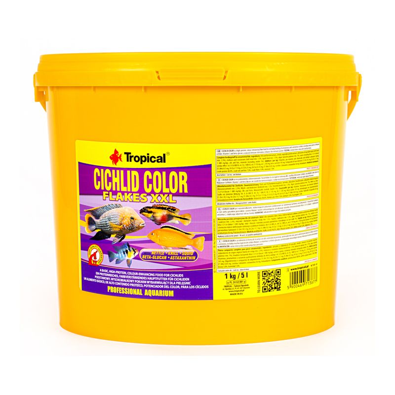 TROPICAL Cichlid Color Flakes XXL 5 L / 1 kg