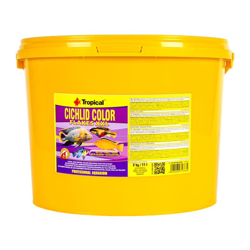 TROPICAL Cichlid Color Flakes XXL 11 L / 2 kg
