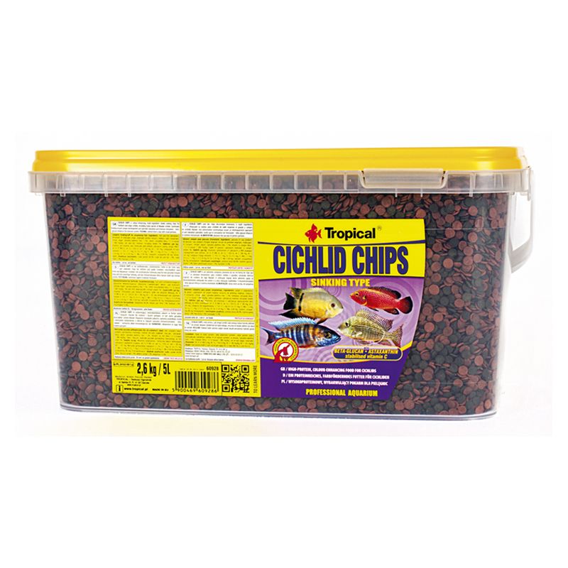 Chipsuri pentru ciclide TROPICAL 5L/2,6kg
