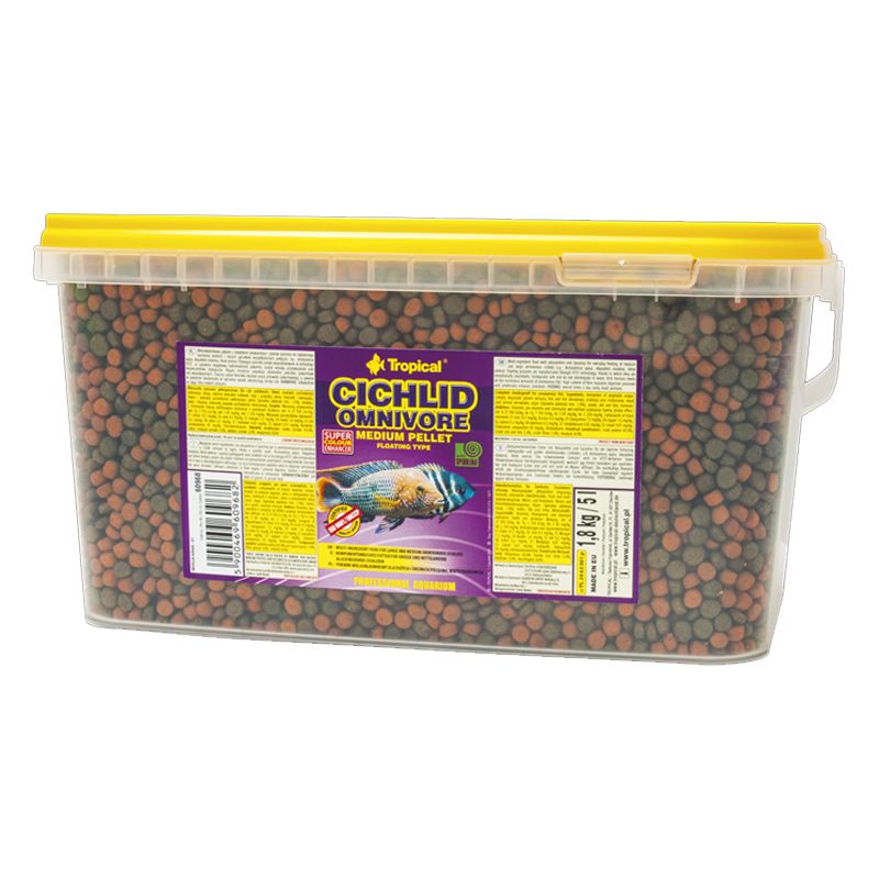TROPICAL Granule medii pentru ciclide omnivore 5 L / 1,8 kg