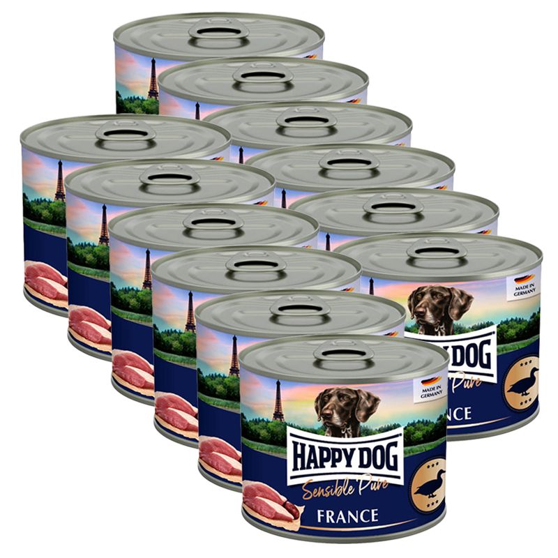 Happy Dog Sensible Pure France 12 x 200 g / rață