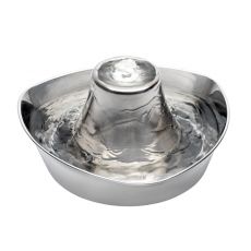 Fântână pentru câini și pisici PetSafe Seaside din oțel inoxidabil 1,8L