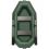 Barcă Kolibri K-240T verde - podea cu lamelă + suport motor