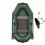 Barcă Kolibri K-240T verde - podea cu lamelă + suport motor