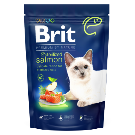 Brit Premium by Nature Cat Sterilized Somon 1,5 kg