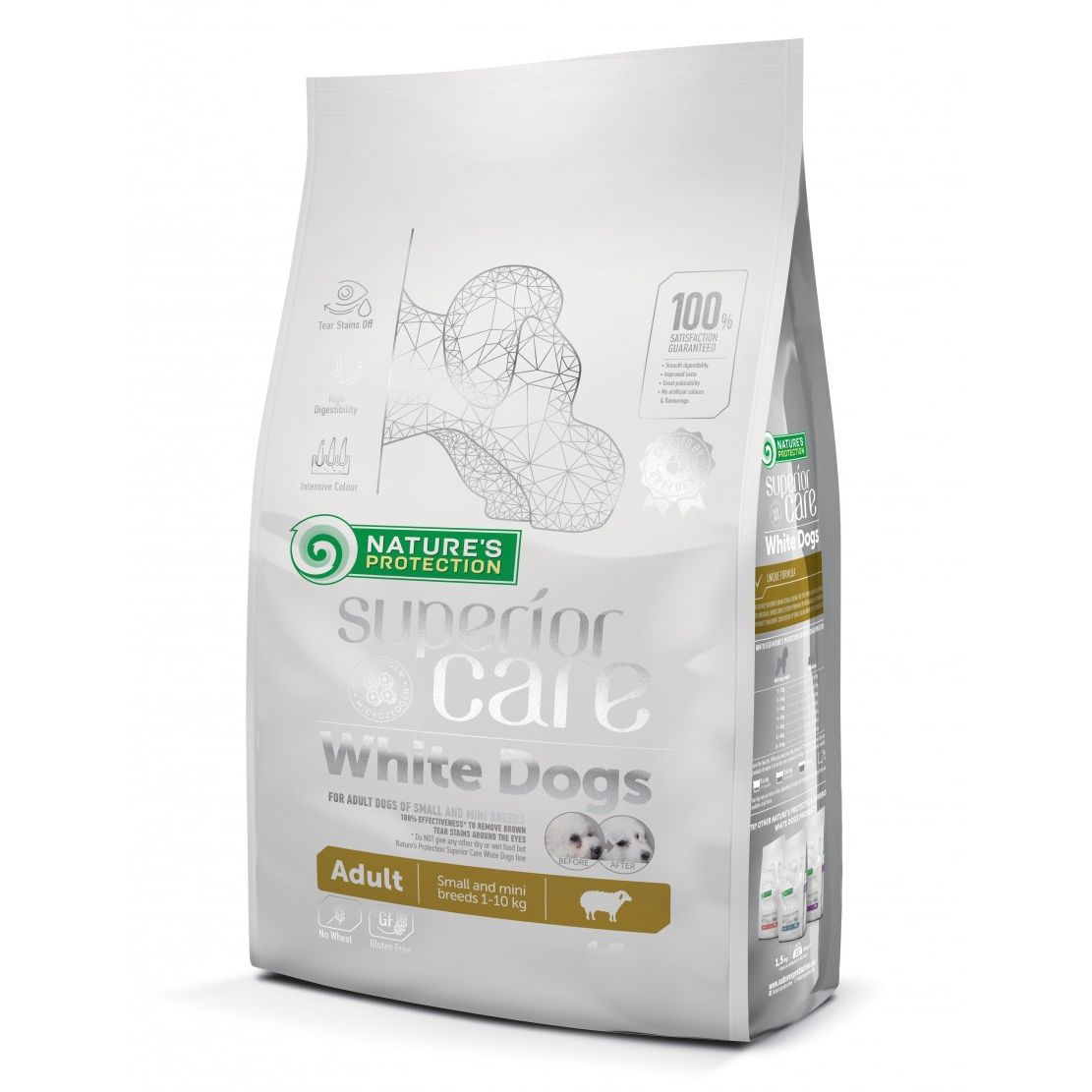 Natures Protection SC White Dog Adult Lamb Small & Mini 1,5 kg