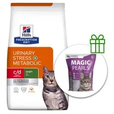 Hill's Prescription Diet Feline c/d Urinary Stress + Metabolic 8 kg + așternut GRATUIT