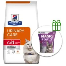 Hill's Prescription Diet c/d Stress Care of the urinar system granule pentru pisici 8 kg + așternut GRATUIT