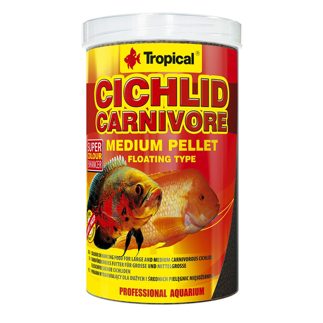 TROPICAL Ciclide carnivore – granule medii 500 ml / 180 g