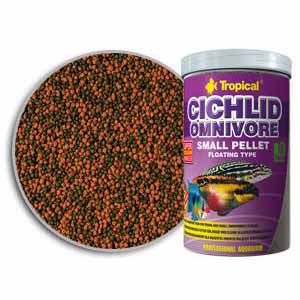 TROPICAL Cichlid Omnivore – granule mici 250 ml / 90 g