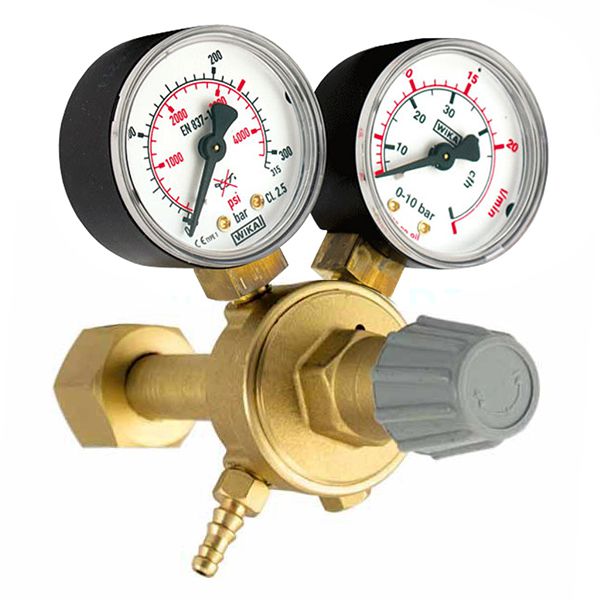 Supapă reducere presiune CO2 - W21,8x1/14" cu două manometre