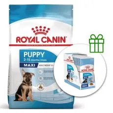 ROYAL CANIN MAXI PUPPY 15 KG + 10 pliculețe GRATUIT