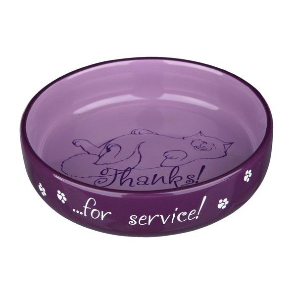 Castron din ceramică pentru pisici, cu imagine - 0,3l