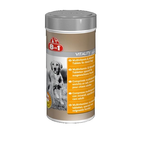 Vitamine pentru câini 8 in 1 VITALITY ADULT - 70 tbl