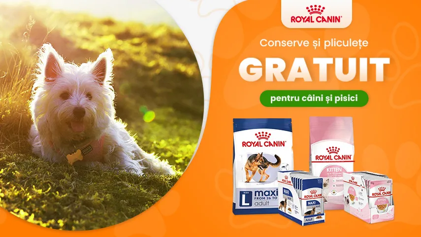 Royal Canin pliculețe/conserve gratuit
